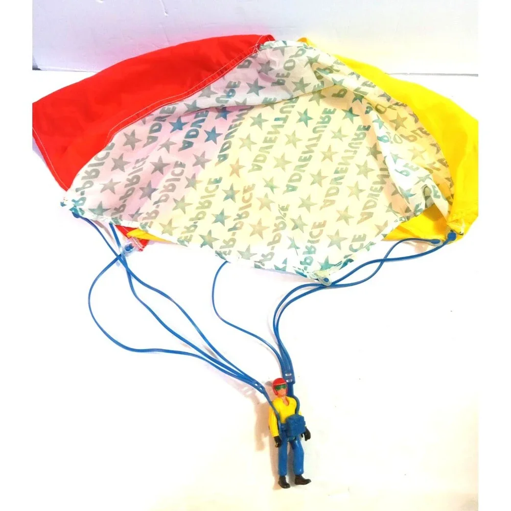 Vintage 1977 Fisher Price Adventure People Daredevil and Parachute
